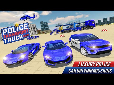 US Police Car Transporter: Trailer Truck Driver 3D Game 21 Part4 - Android Gameplay