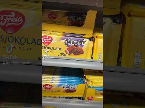 Norwegian Chocolate with Licorice is Gross! 🥴🍫 #chocolate #freia