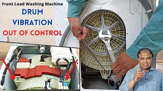 Front Load Washing Machine Drum Vibrating Too Much Problem Repair | Washer & Dryer Shock Absorber