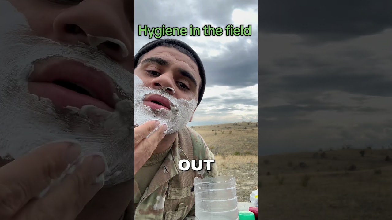 Clean yourself off when you can! #army #military #hygiene