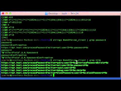 Reverse Engineering String Analysis Demo