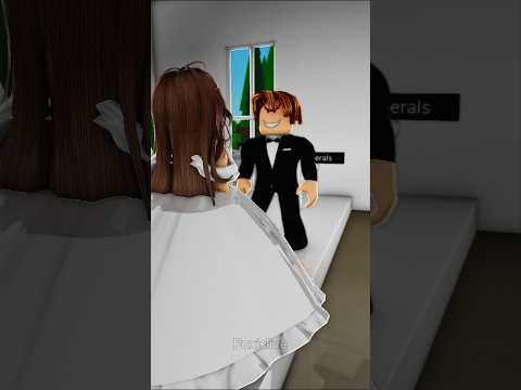 They were about to get married until 😯 #shorts #roblox #brookhaven