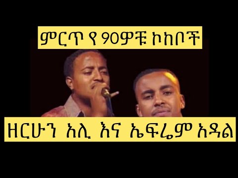 ዘሪሁን አሊ አና ኤፍሬም አዳል  ምርጥ የ 90ዎቹ ኮከቦች /best Ethiopian 90th music mix zerihun ali & eprem adal /