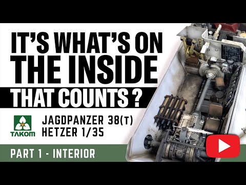Transforming the TAKOM Hetzer from the inside: Interior and Engine Painting and Weathering