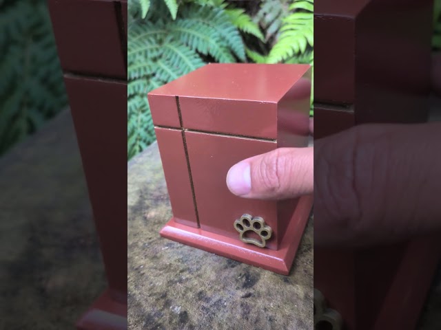 Vídeo relacionado con Comemori urna funeraria en forma de gato durmiendo, color marrón claro (beige, arena)