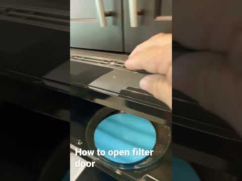Microwave GE filter .how to open the filter door microwave GE