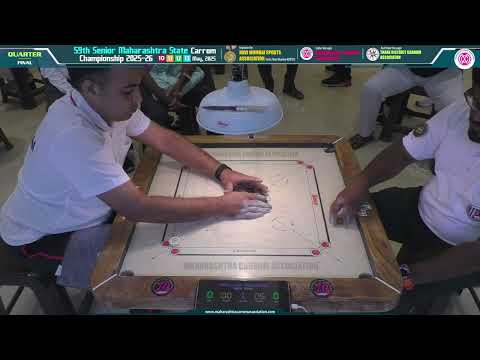 MCA Live Carrom : QF4 - Prashant More (Mumbai) vs Mohd Ghufran (Mumbai)