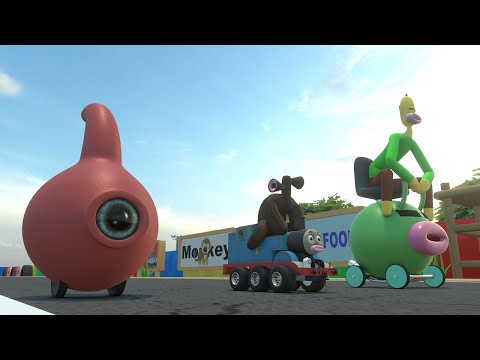 Siren Head vs SCP 131 in Mario Kart