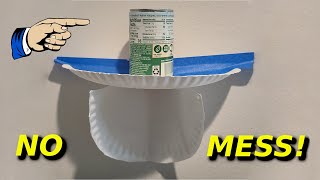 BEST Paper Plate Hack (Make Holes In Walls CLEANLY) #1 Tip