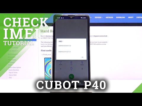 How to Locate IMEI in CUBOT P40 – Find IMEI Info and Serial Number