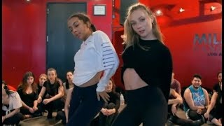 MADDIE ZIEGLER &amp; CHARLIZE GLASS in heels dance class | Between The Lines - Robyn
