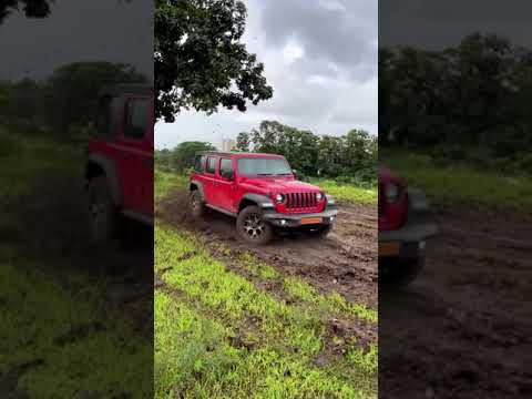 Jeep Wrangler Vs Range Rover Defender Off Road Test 😂😀😎😭#Jeep #Wrangler #Rangerover #Defender