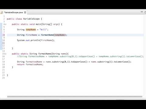 Variable Scope in Methods - Java