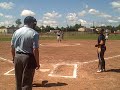 Bella Wylie - 2021 Grandville High School - GR Diamonds - Pitching vs. Michigan Bulldogs 1st inning