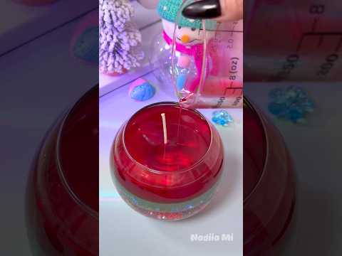Red or Gray? 🎄 Water Candles DIY | Christmas Candle ASMR