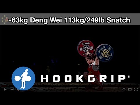 Deng Wei (63) - 113kg Snatch @ 1/40th Real Time