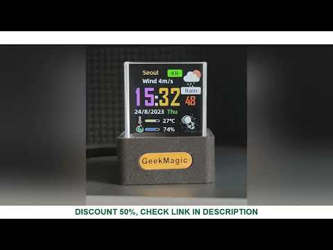 GeekMagic transparent cube display video