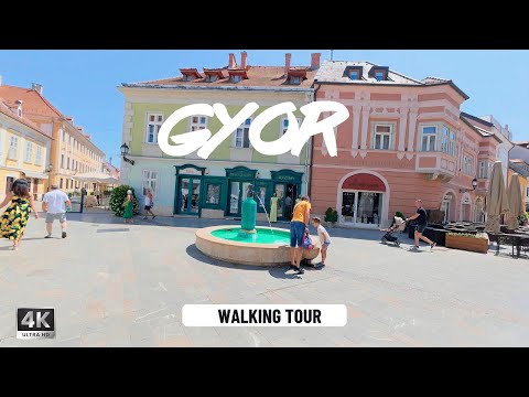 Hidden Gems of a Magical Town-Győr ,Hungary | Walking Tour 4K