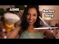 Indian Barber Shop ASMR Binaural Beard Haircut Beard Head Massage Real Life Sleep Experience