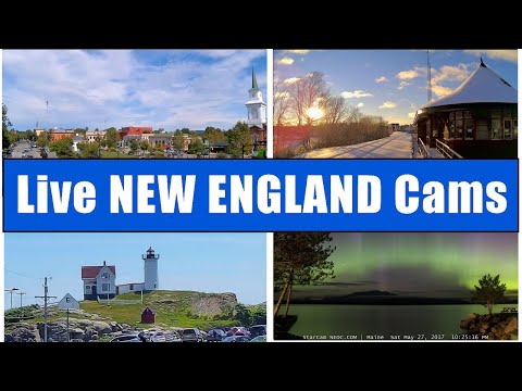 LIVE New England  –  Webcams  –  Weather  –  Relaxing Music.  Maine, Vermont, NH, MA, CT and RI