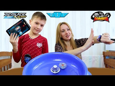 Цифровая БИТВА Электронный Бейблейд VS Цифровой Инфинити Надо - КТО сильнее?