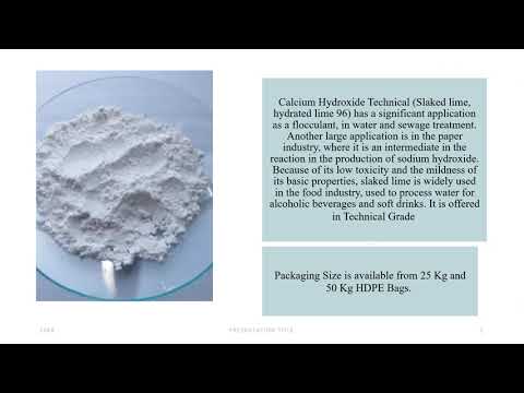 Calcium Hydroxide Technical