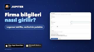 Firma bilgileri nasıl girilir? Logonuz teklifte, verileriniz yedekte | JUPITER B