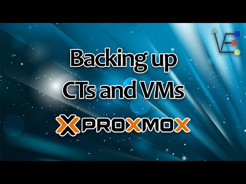 Backing up CTs and VMs in Proxmox 7