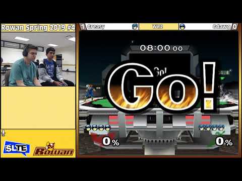 Rowan Spring 2019 #4: Greasy (Marth) Vs. Gdawg (Falcon) - WR2