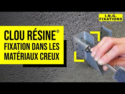 Clou pour résine - scellement chimique dans matériaux creux - par 4 ING FIXATIONS