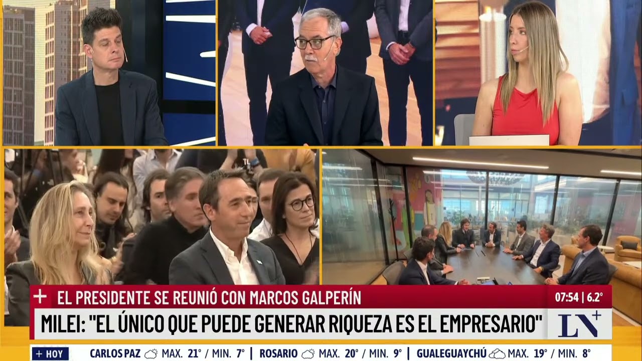 Milei se reunió con Marcos Galperín: "El único que puede generar riqueza es el empresario"