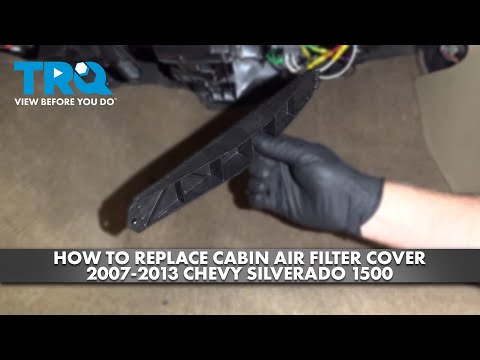 How to Replace Cabin Air Filter Cover 2007-2013 Chevy Silverado
