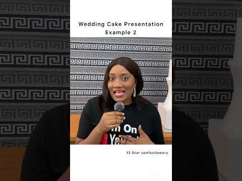Wedding Cake Presentation. #weddingcakepresentation #wedddingcake