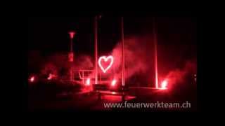 preview picture of video 'Hochzeitsfeuerwerk beim Landungssteg in Mannenbach'