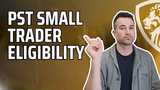 Saskatchewan PST exempt small trader businesses explained