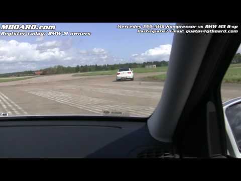 BMW M3 6-s vs E55 AMG Kompressor: MBOARD.com