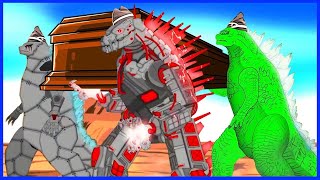 Godzilla & Godzilla Green VS Godzilla Earth & Mecha Godzilla   Coffin Dance Song Meme Cover