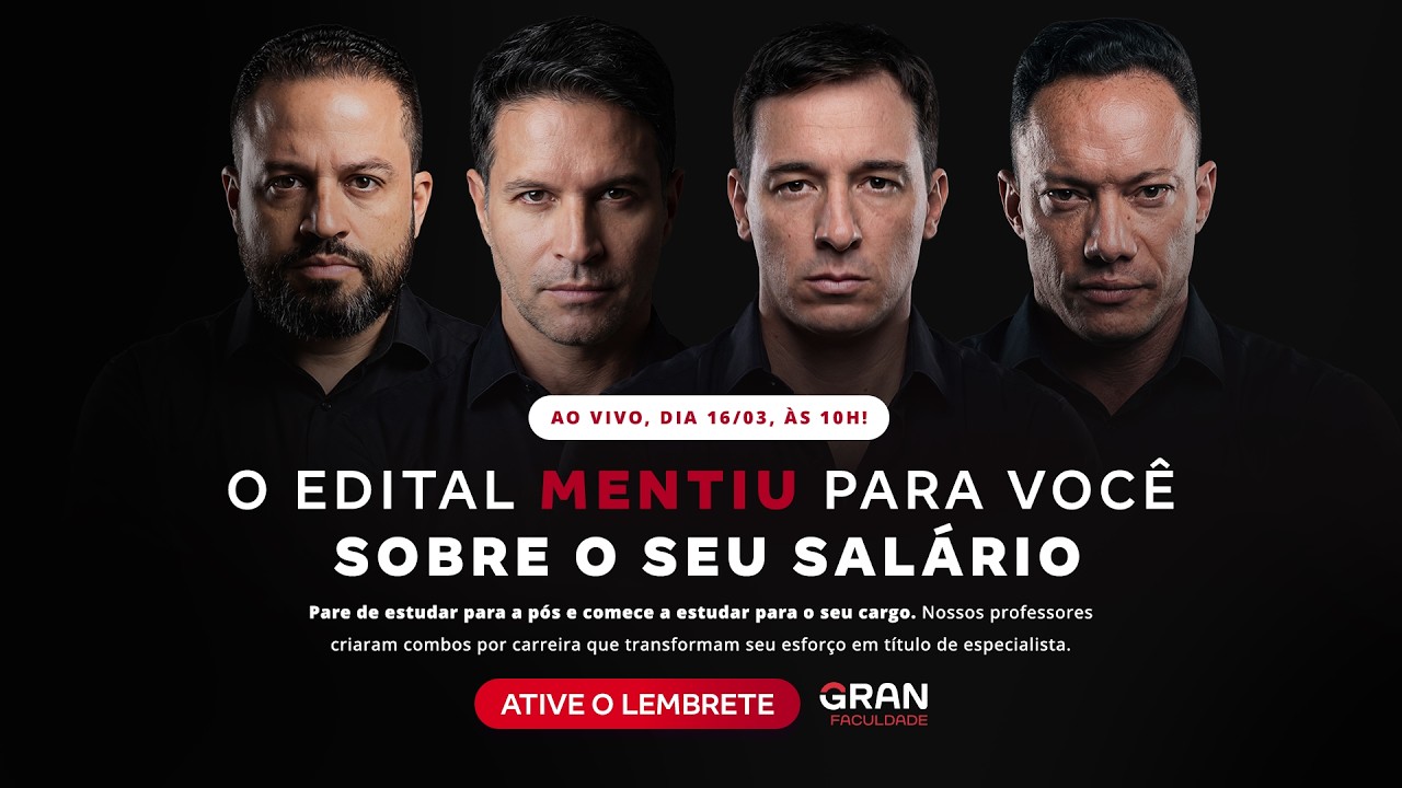 O EDITAL MENTIU PARA VOCÊ SOBRE O SEU SALÁRIO. [ATIVE O LEMBRETE]