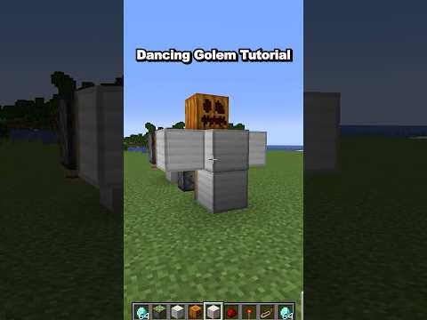 Dancing Golem Tutorial Minecraft  #shorts #minecraft