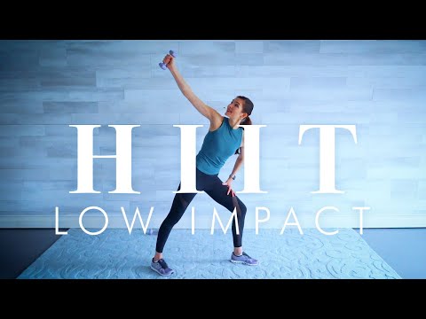 Senior & Beginner Workout - Low Impact HIIT with Dumbbell intervals and Abs thumbnail