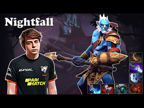 Nightfall - Phantom Lancer Safelane with DM Doom | Dota 2 7.29 Gameplay