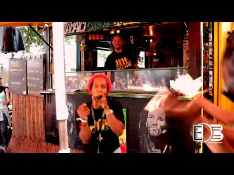 eXile di braVe - Moa Fire ital restaurant performance @ reggae jam Germany 2014