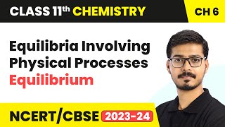 Equilibria Involving Physical Processes - Equilibrium | Class 11 Chemistry Chapter 6