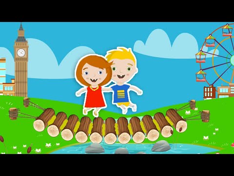London Bridge is Falling Down + More nursery rhymes rainbow songs