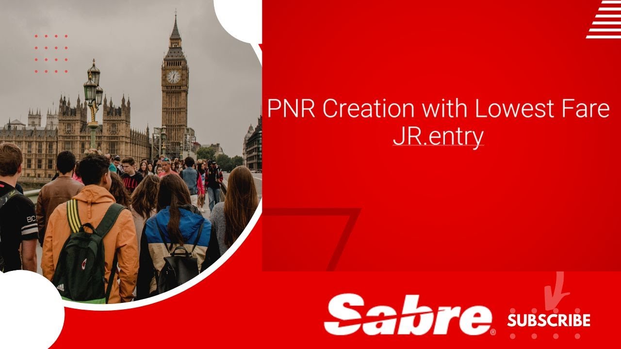Low Fare Search JR - PNR Creation