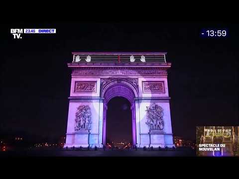 Paris ushers in 2020 with spectacular video and fireworks show on Arc de Triomphe and Champs-Élysées