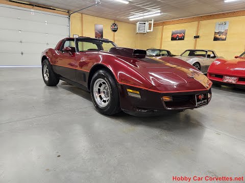 1981 Two Tone Autumn Red Dark Claret C3 Corvette For Sale Video