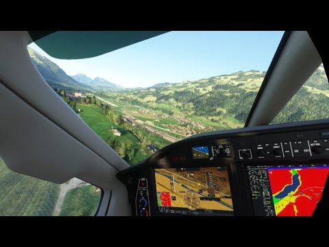 MSFS - LSFR - Frutigen - TBM 930 - Spectacular approach