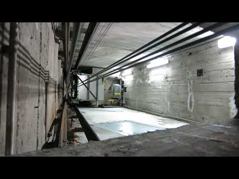 Ältester Schrägaufzug 1956 Schindler Ascona Talfahrt - oldest private incline Switzerland