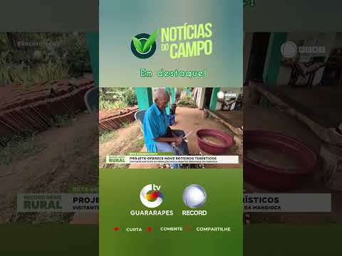 Ecoturismo em Lagoa de Itaenga é  destaque no Record News Rural. #ecoturismo #turismorural